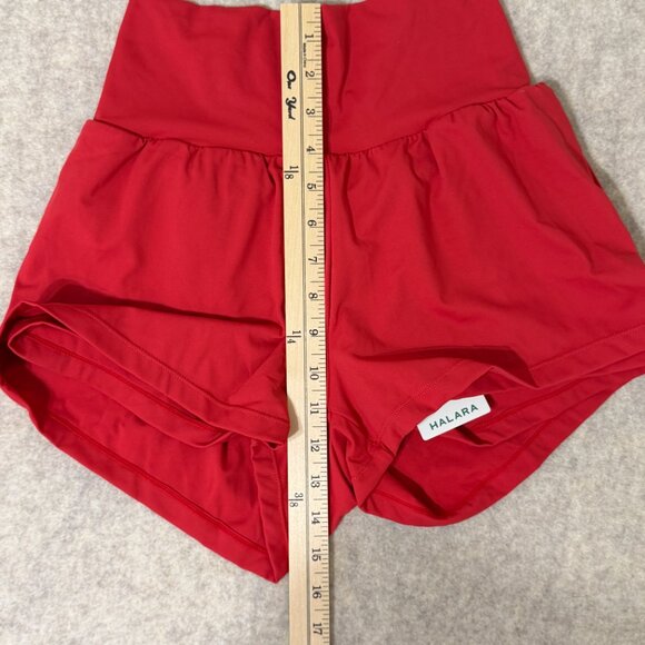 Halara Athletic Skort Shorts Red Built-In Shorts Pocket Activewear S NWT - Picture 12 of 13